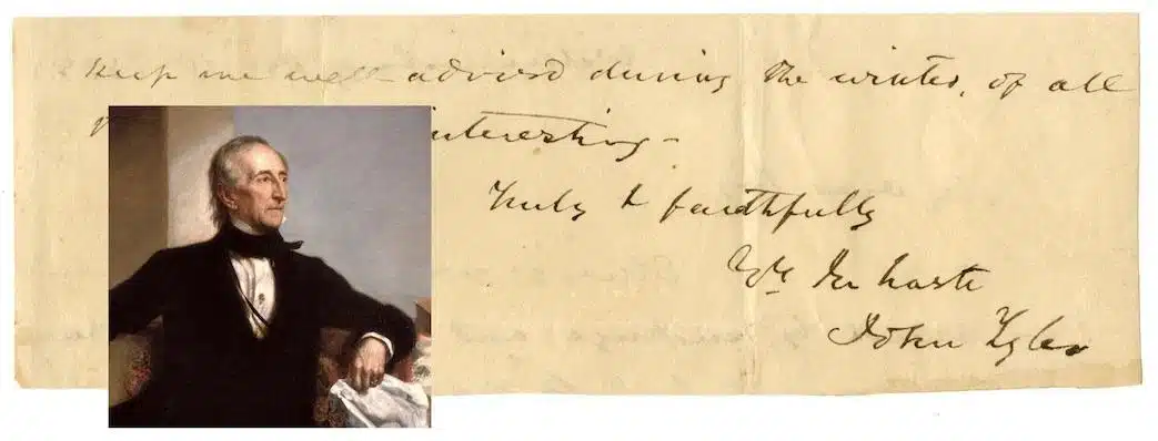 John Tyler signature