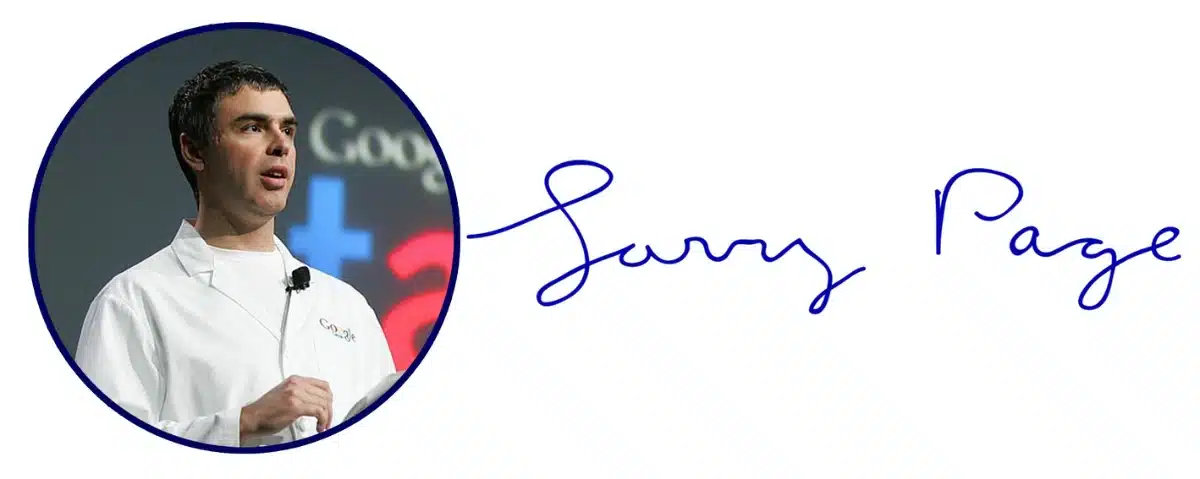 Larry Page signature