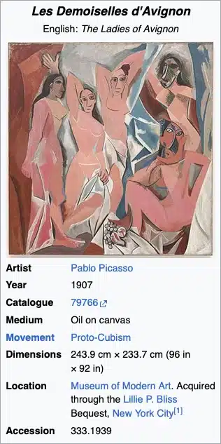 Les Demoiselles d'Avignon