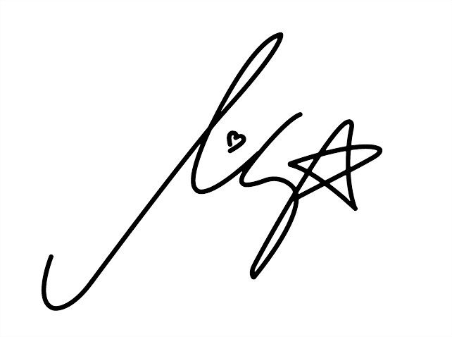 Lisa signature with star