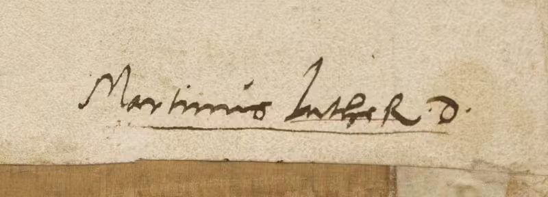 Martin Luther signature