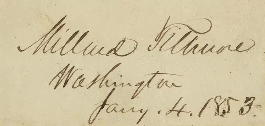 Millard Fillmore signature