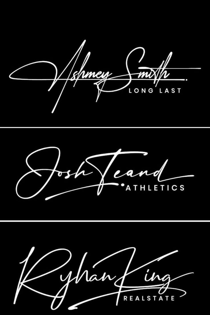 Name handwritten signature ideas