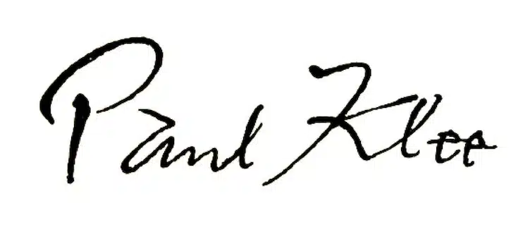 Paul Klee signature