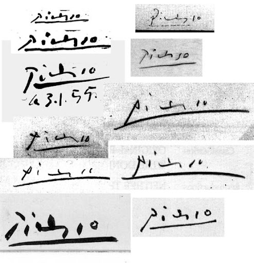 Picasso real signature