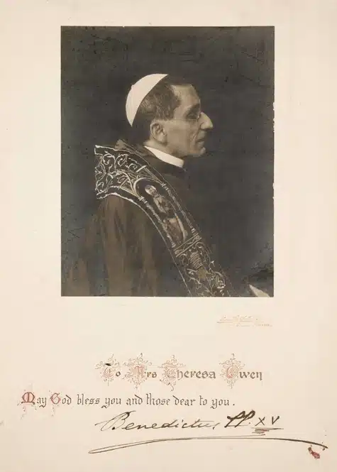Pope Benedict XV signature