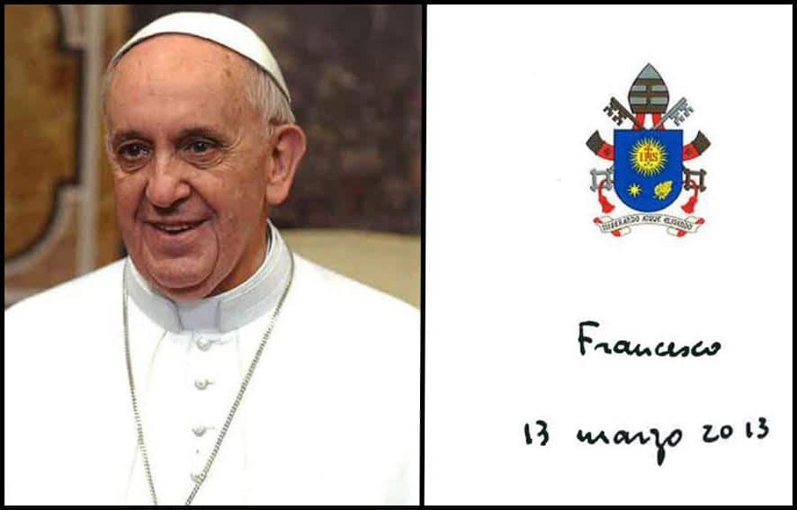 Pope Francis signature