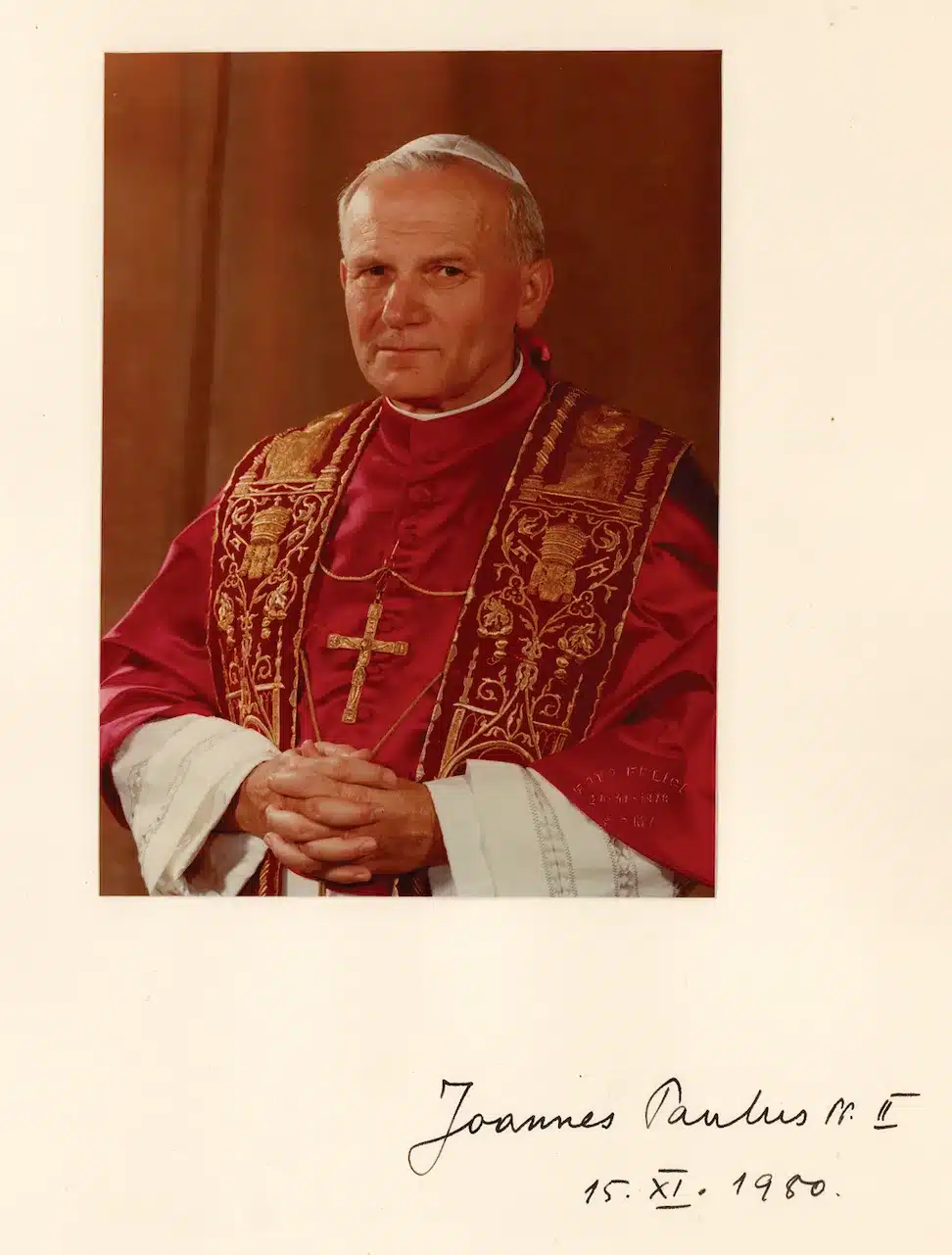 Pope John Paul II signature