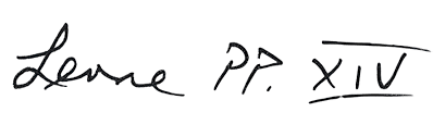 Pope Leo XIV Signature PNG