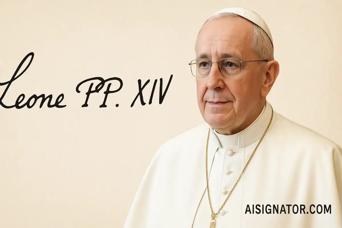 Pope Leo XIV Signature - Robert Francis Prevost