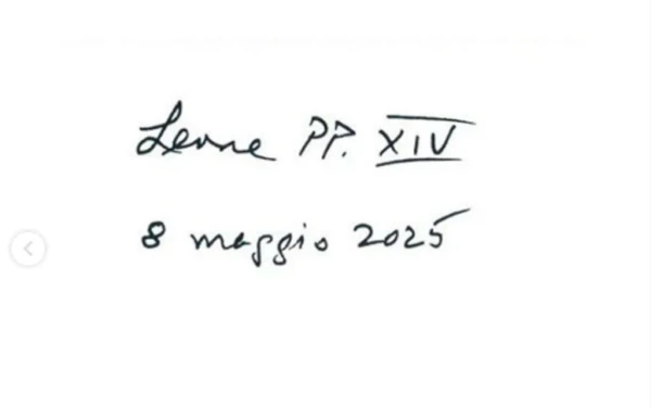 Pope Leo XIV signature