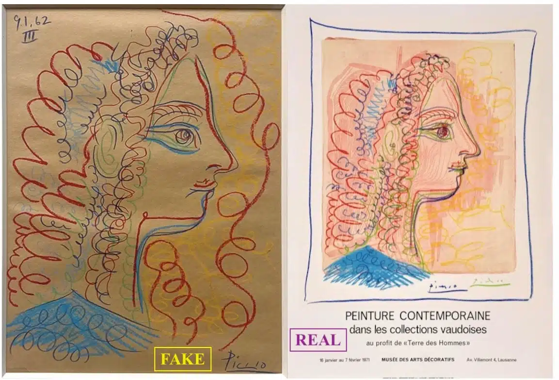 Real vs. Fake Picasso Signature
