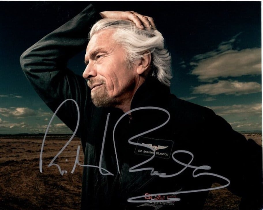 Richard Branson signature