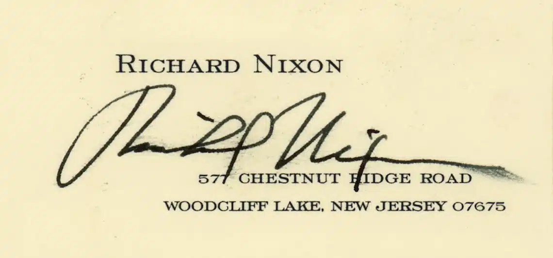 Richard Nixon signature