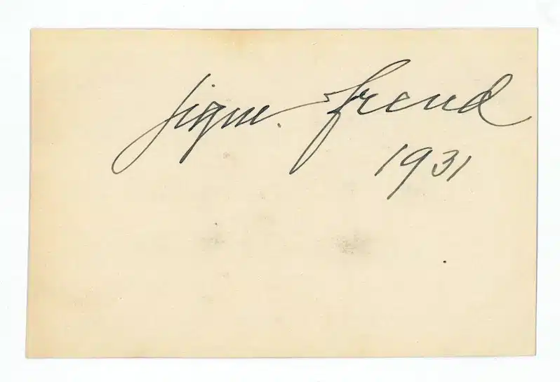Sigmund Freud signature