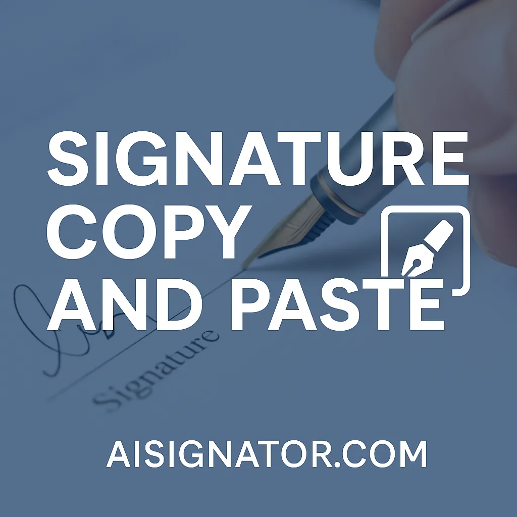 Signature Copier