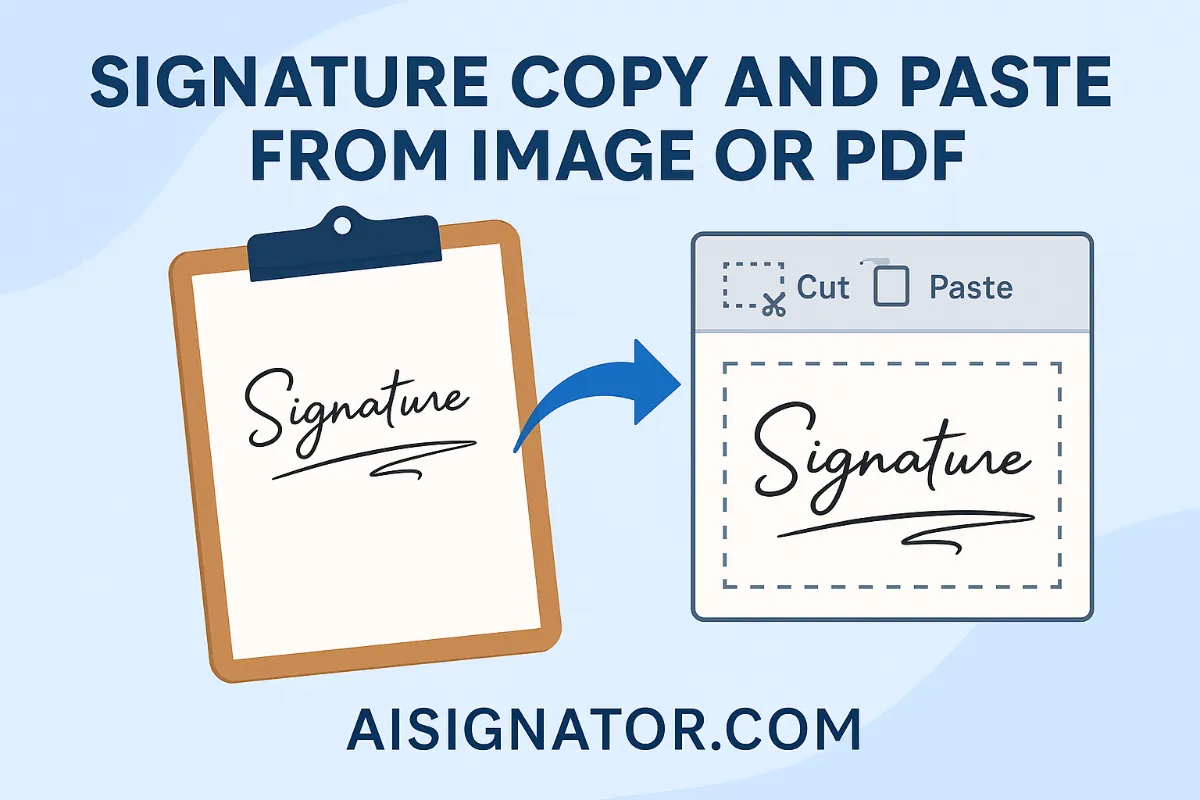 Signature Copy and Paste