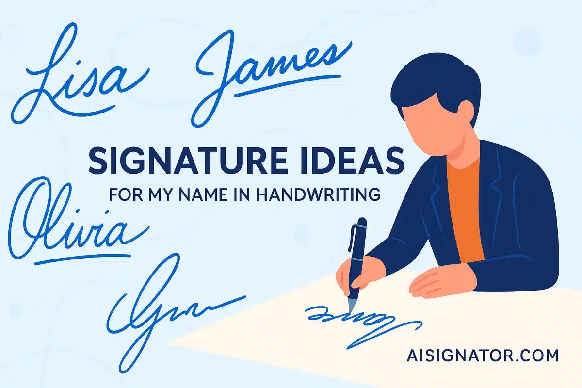 Signature Ideas for My Name in Handwriting