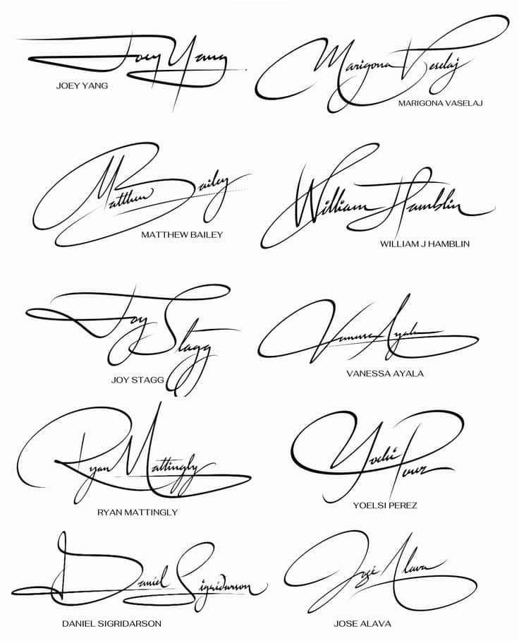 Signature ideas for name