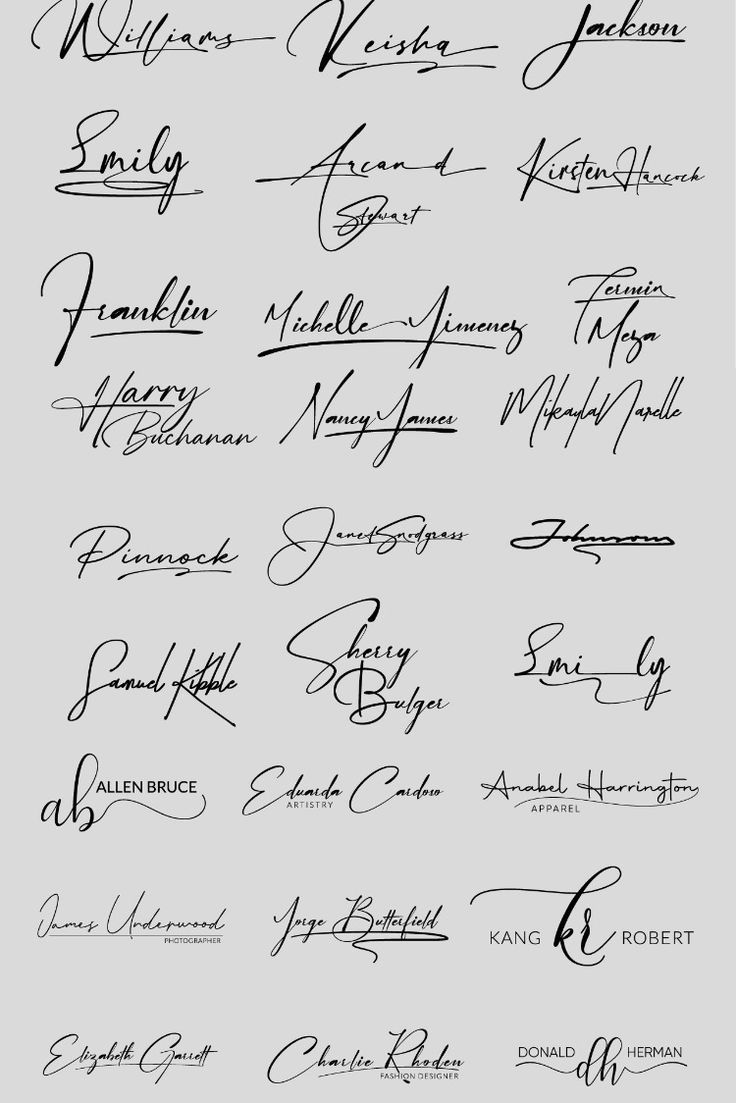 Signature ideas for name