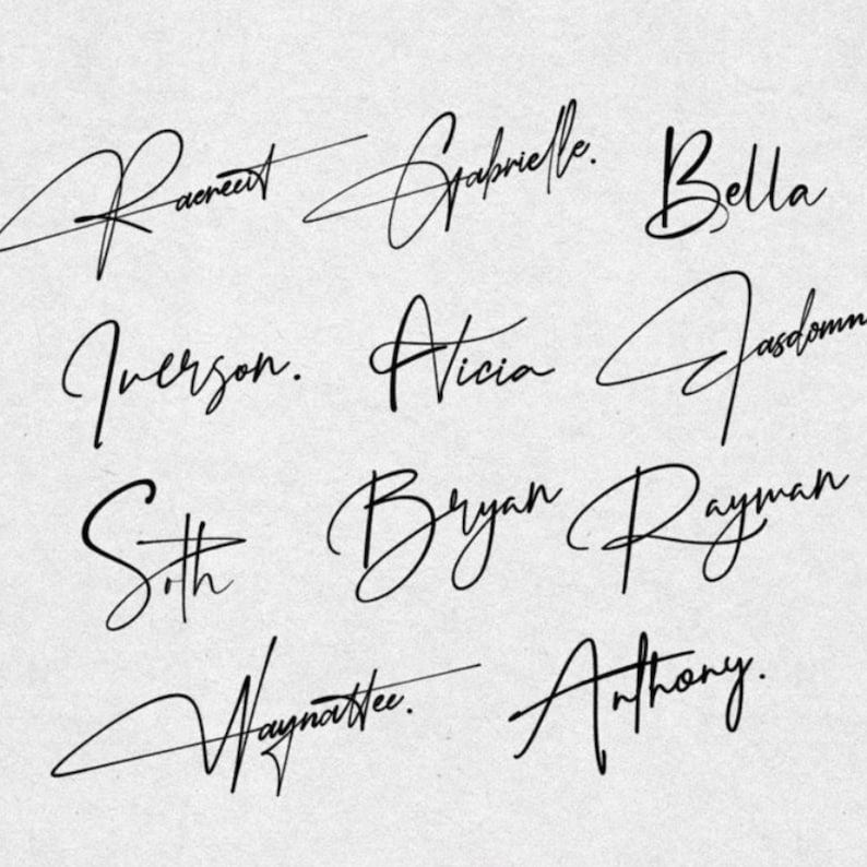 Simple signatures
