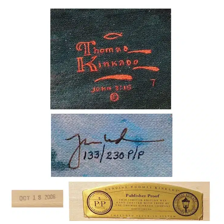 Thomas Kinkade signature