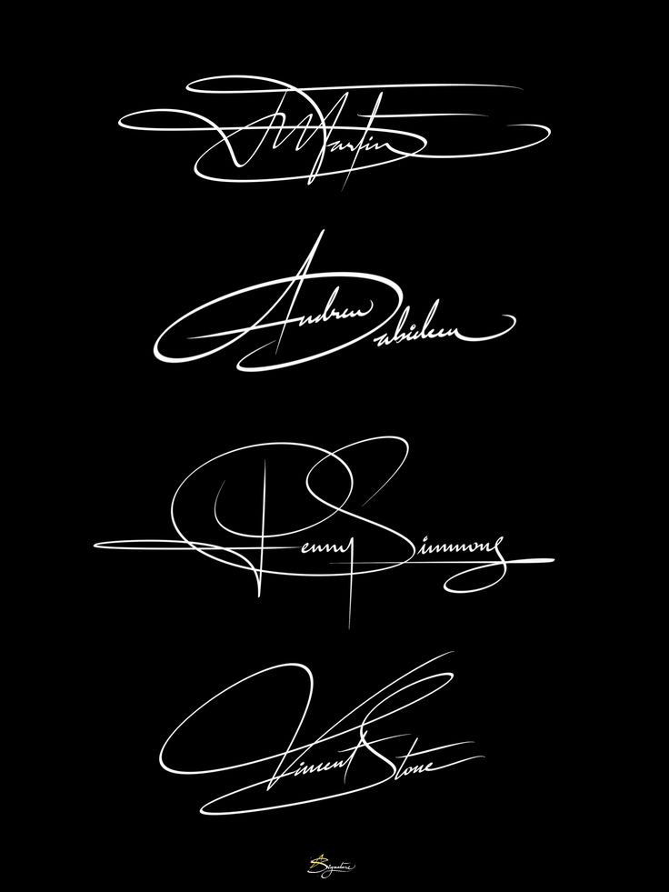 Unique doctor signature samples