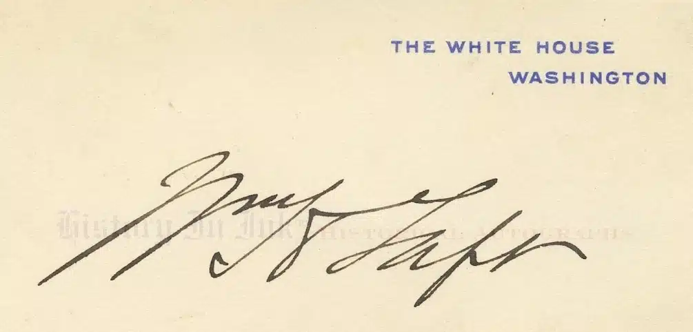 William H. Taft signature
