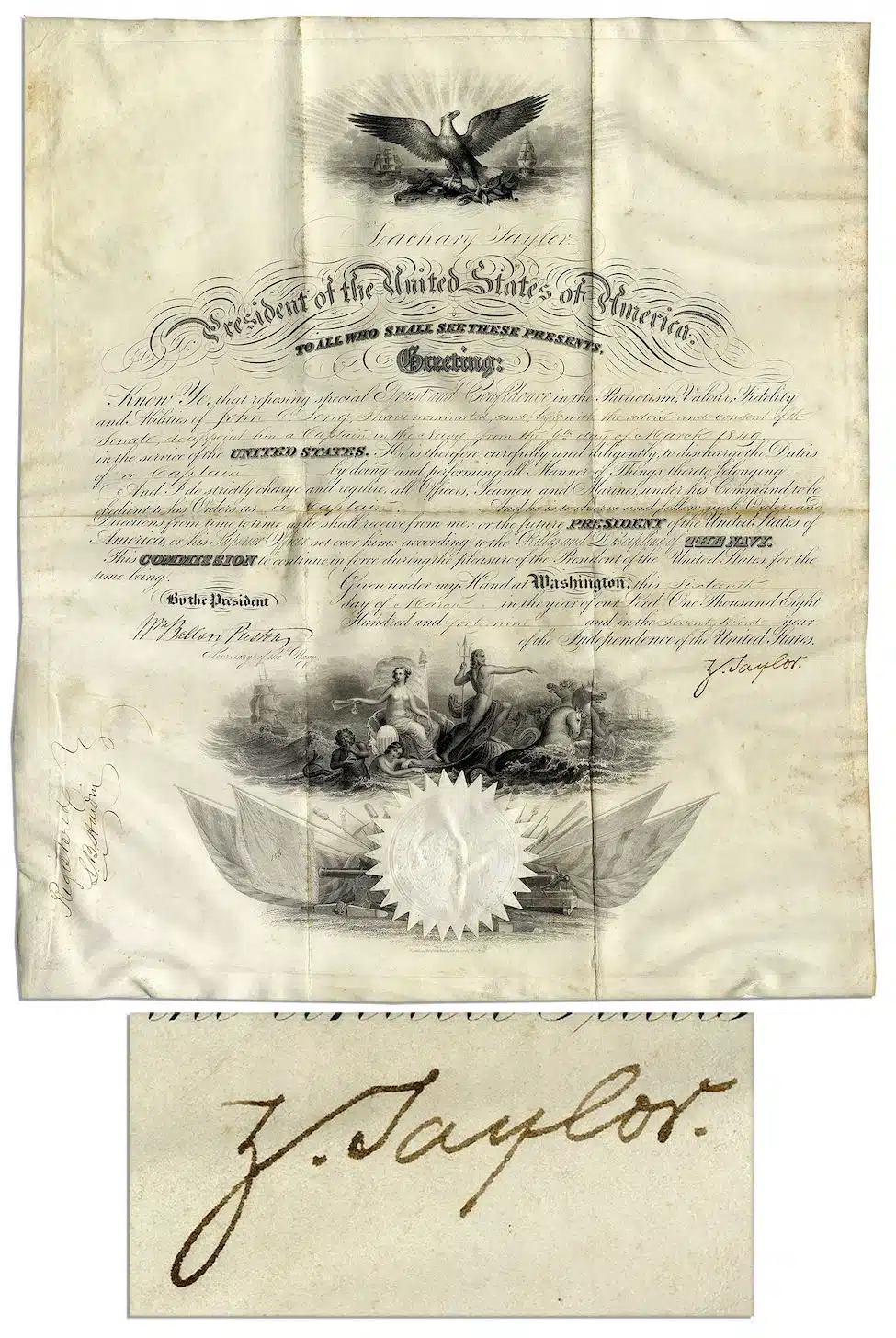 Zachary Taylor signature